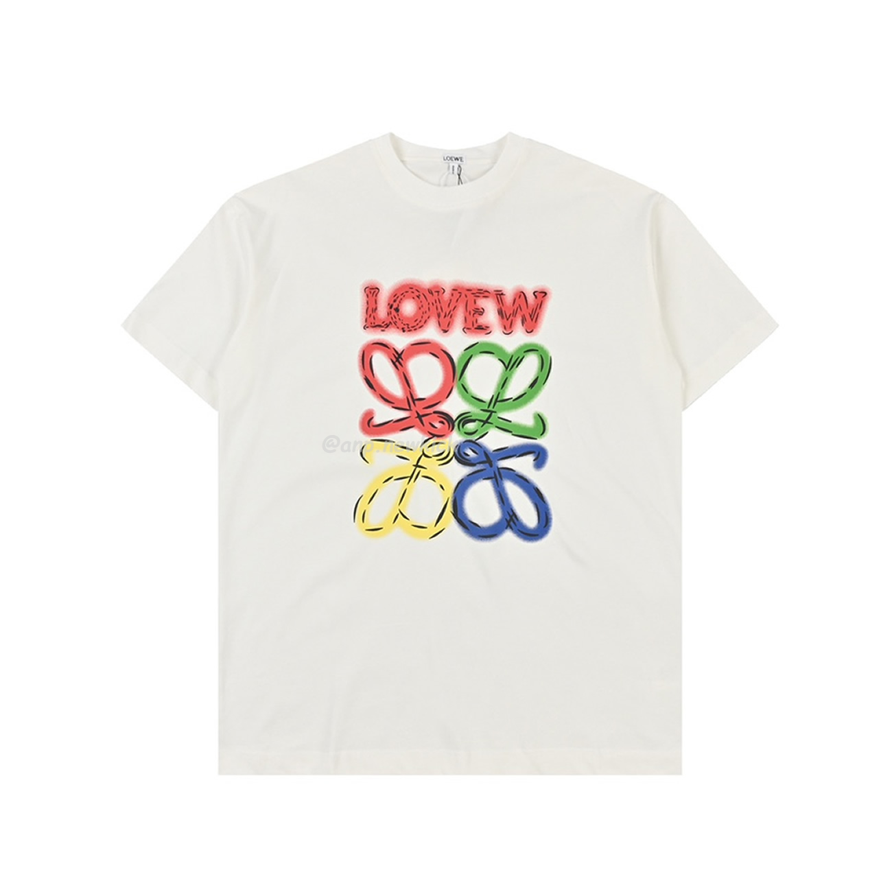 Loewe 24ss Neon Logo Short Sleeved (9) - www.newkick.vip